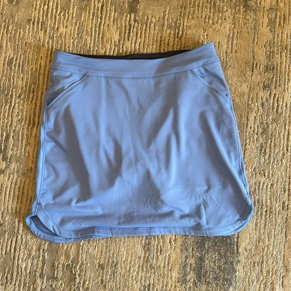 Peter Millar Alice Petal Hem Golf Skort in Cottage Blue - Size L - Picture 5 of 12